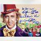 Gene Wilder + Willy Wonka Kids Casting Autographe Signé 8x10 Photo Psa / Dna Coa Loa