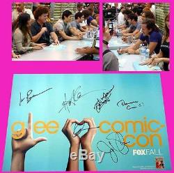 Glee 2011 Cast Fox Affiche Signée Criss Darren Jenna Ushkowitz Harry Shum Jr