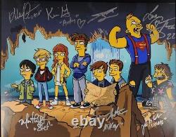Goonies Simpsons Cast Signé 11x14 Photo Autographié Jsa Psa Beckett