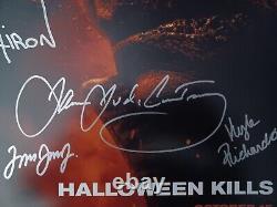 Halloween Kills Affiche 12x18 Autographiée 5x Cast Signé Michael Myers