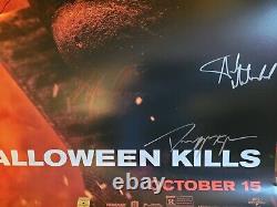Halloween Kills CAST SIGNED Affiche Originale de Film 27x40 avecCOA Jamie Lee Curtis