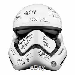 Harrison Ford, Star Wars Force De Awakens Cast Autographié Stormtrooper Casque