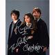 Harry Potter Cast Par 3 (74789) Autographié En Personne 8x10 Avec Coa