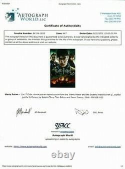 Harry Potter Cast Signé (x3) 11x17 Photo Couleur Autographe Monde Coa