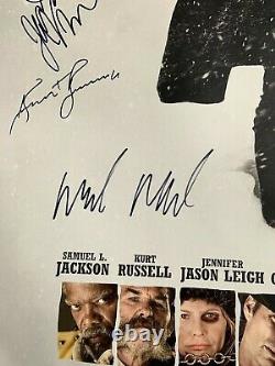 Hateful Eight Jsa Cast Autograph Signé Original Movie Poster Ds Double Sided