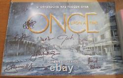 IL Était Une Fois Abc Tv Poster Autographié Cast Crew Signé Frozen Storybrooke