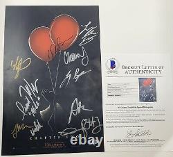It Chapter Two 2 Cast Signed X10 11x17 Poster Autographié Beckett Loa Muschietti