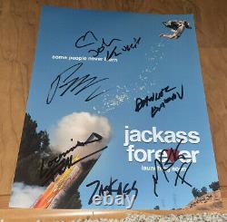 Jackass Forever Signé Cast 11x14 Photo X6 Mitrailleuse Kelly Johnny Knoxville