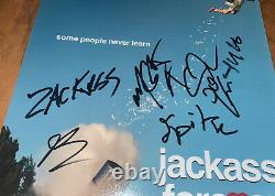 Jackass Forever Signé Cast 11x14 Photo X7 Mitrailleuse Kelly Johnny Knoxville