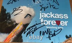 Jackass Forever Signé Cast 11x14 Photo X7 Mitrailleuse Kelly Johnny Knoxville
