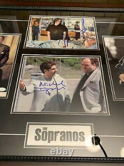 James Gandolfini Autographié Photo Encadrée Sopranos Cast Sirico ++++ Jsa
