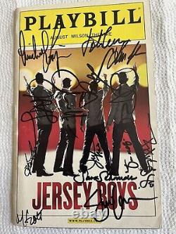 Jersey Boys Playbill Original Cast Signé