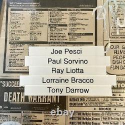 Joe Pesci Cast Signé Autographied Original Goodfellas Display Avec Jsa Coa