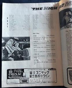 John Wayne et 5 acteurs signés du programme du film japonais 'The High and the Mighty' de 1954