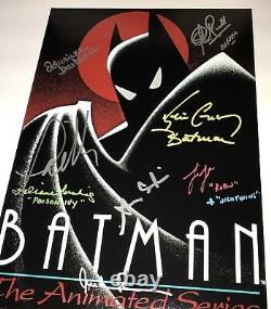 Kevin Conroy Batman Casting De La Série D'animation X8 Signé 11x17 Photo Jsa Coa