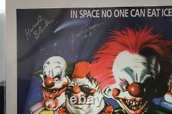 Killer Klowns From Outer Space Signé 18x24 Print Chiodo Bros +cast Jsa Full Loa