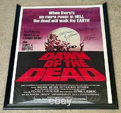L'Aube des Morts 1978 Affiche Signée (27x40) George Romero & Casting