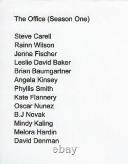 L'office Cast Signé Couverture De DVD Autographié Carell Wilson Fischer Jsa Loa