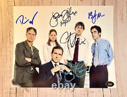 LE CASTING DE THE OFFICE x5 Signé 8x10 (Carell, Krasinski) Autographes Authentiques avec COA