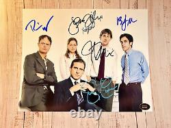 LE CASTING DE THE OFFICE x5 Signé 8x10 (Carell, Krasinski) Autographes Authentiques avec COA