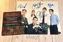 LE CASTING DE THE OFFICE x5 Signé 8x10 (Carell, Krasinski) Autographes Authentiques avec COA