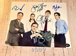 LE CASTING DE THE OFFICE x5 Signé 8x10 (Carell, Krasinski) Autographes Authentiques avec COA