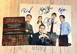 LE CASTING DE THE OFFICE x5 Signé 8x10 (Carell, Krasinski) Autographes Authentiques avec COA