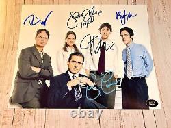 LE CASTING DE THE OFFICE x5 Signé 8x10 (Carell, Krasinski) Autographes Authentiques avec COA