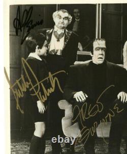 La Série Tv Munsters Des Années 1960 Rare Signé Cast Photo 4 Signatures Autographes