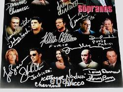 La photo signée 8x10 (encadrée & montée) de la distribution des Soprano! 14 autographes Jsa!