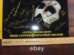 Le Fantôme de l'Opéra Affiche signée par la distribution ORIGINALE de 1988 - Théâtre Ahmanson