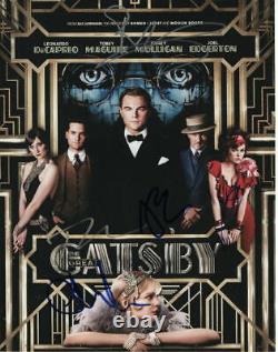 Le Grand Gatsby Cast Signé Autographe 11x14 Photo Tobey Maguire, Isla Fisher+