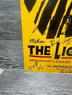 Le Roi Lion, Théâtre Minskoff, Distribution Signée, Affiche/Poster de Broadway.