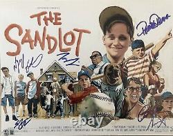 Le Sandlot Photo signée 11x14 par Patrick Renna, Tom Guiry +6 membres du casting Beckett BAS