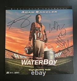 Le cast du Laserdisc de The Waterboy signé par Adam Sandler Fairuza Balk +1