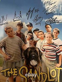 Le poster du film The Sandlot signé par 7 membres du casting PREUVE EXACTE.