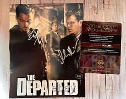 Leonardo DiCaprio & Matt Damon 8x10 Les Partis Autographes Originaux avec COA