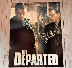 Leonardo DiCaprio & Matt Damon 8x10 Les Partis Autographes Originaux avec COA