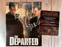 Leonardo DiCaprio & Matt Damon 8x10 Les Partis Autographes Originaux avec COA