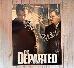 Leonardo DiCaprio & Matt Damon 8x10 Les Partis Autographes Originaux avec COA