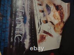 Leonardo Dicaprio, Affiche Signée De 27x40 Casting Titanique. Kate Winslet, Billy Zane