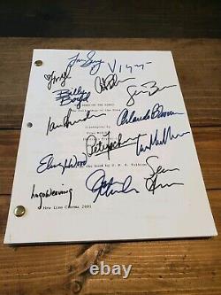 Lord Of The Rings Lotr Fellowship Script Script Cast Signedx14 Aveccoa Autographié