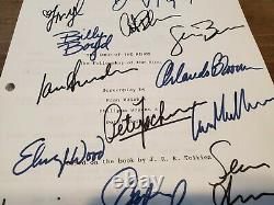 Lord Of The Rings Lotr Fellowship Script Script Cast Signedx14 Aveccoa Autographié