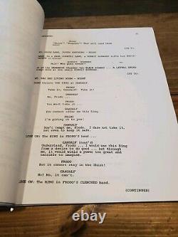 Lord Of The Rings Lotr Fellowship Script Script Cast Signedx14 Aveccoa Autographié