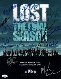 Lost Cast Signé Autographié 11x14 Photo Finale Saison 16 Sigs Fox Jsa Bb59299