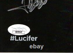 Lucifer Cast Signé Autographié 11x17 Affiche 9 Autos Ellis Woodside Jsa Xx76047