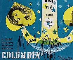 MARY MARTIN Signé à la main SOUTH PACIFIC Original Broadway Cast LP Columbia 1949