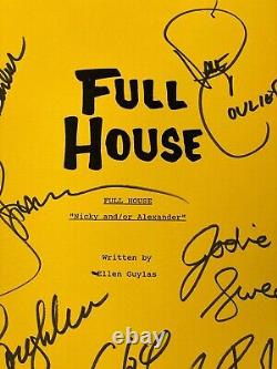 Maison Pleine, script signé par tout le casting avec les autographes de Saget, Stamos, Mary-Kate et Ashley