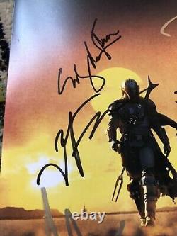 Mandalorian Cast Signed 12x18 Affiche Gina Carano Star Wars Jon Favreau Autographe