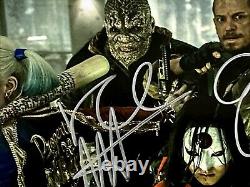 Margot Robbie & Will Smith Suicide Squad Autographié 8x10 Cast Signé Photo Wcoa